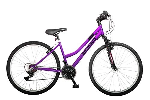 Mountain Bike : Professional Violet 26" Wheel Womens Front Suspension Mountain Bike 18" Frame Purple 21 Speed Low Step Through Frame