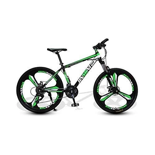 Mountain Bike : Pumpink Mountain Bikes Road Bicycle, High-carbon Steel Frame Pedals Racing Bike With Bicycle Adjustable Seat, Men's Dual Disc Brake Hardtail Mountain Bike For Adult (Size : 26 inch-21 speed)