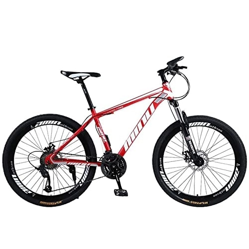 Mountain Bike : QCLU 26 Inch Mountain Bike, Variable Speed 21 Speed Mountain Bike Adult Student Bicycle Outdoor Driving Feeling Durable Relaxed and Comfortable Bike (Color : Red)