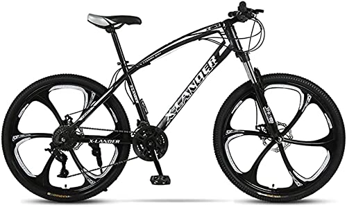 Mountain Bike : Qianglin Adult Mens Mountain Bike 24 / 26inch, Full Suspension 24-30 Speed Offroad Road Bicycle, City Bike with Double Disc Brakes for Women