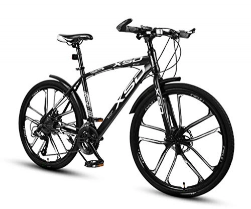 Mountain Bike : Qj Mountain Bike 26" Mountain Bicycles Dual Full Suspension MTB Bike Lightweight Carbon Steel Frame Disc Brake, 21speed