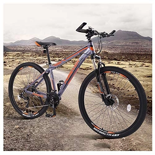 Mountain Bike : QMMD Mountain Bikes 26-Inch / 29-Inch, Adult Hardtail Mountain Bike, Women's / Men's Aluminum Frame Mountain Trail Bike, 33-Speed Front Suspension Anti-Slip Bikes, A 29 Inch, 33 speed
