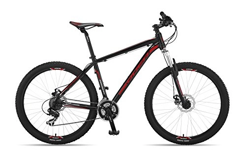 Mountain Bike : Quer mission 27.5 (black red, medium)