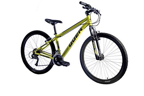 Mountain Bike : Quer MTB BIKE DUSK 27 NUMBER 3 27, 5", ALUMINUM, 21 SPEEDS, V-BRAKE FRAME, FORK (RED, XS15)