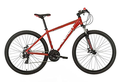 Mountain Bike : Raleigh Men's Helion Off Road Hardtail Mountain Bike, Red, Size 17