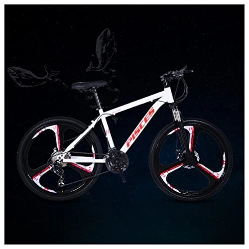 Mountain Bike : RAUGAJ Bikes, 26 inch Mountain Bike 21 Speed for Men Women Adult Hard Trail Front Suspension Disc Brakes High Carbon Steel Frame, 12 Constellations Hardtail Mountain Bicycle / Pisces