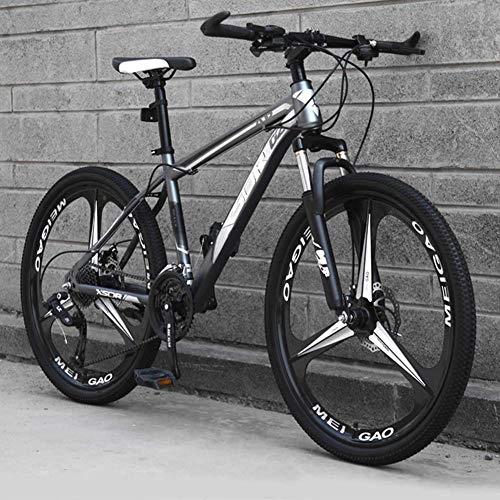 Mountain Bike : Relaxbx Front Suspension Mountain Bike Lightweight Carbon Steel Frame 21-Speed Shiftable Mechanical Disc Brakes, #A, 26inch