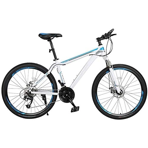 Mountain Bike : Rindasr 26 inches Mountain BikeAluminum alloy frame Double disc brake ShockOff-Road Racing bicycleMen and women Outdoor Riding Travel Bicycle24 Speed / 27 Speed / 30 Speed