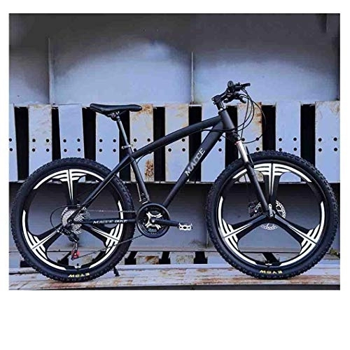 Mountain Bike : Road Bikes Bicycle Mountain Bike MTB Adult Road Bicycles For Men And Women 26In Wheels Adjustable Speed Double Disc Brake Off-road Bike (Color : Black, Size : 27 speed)