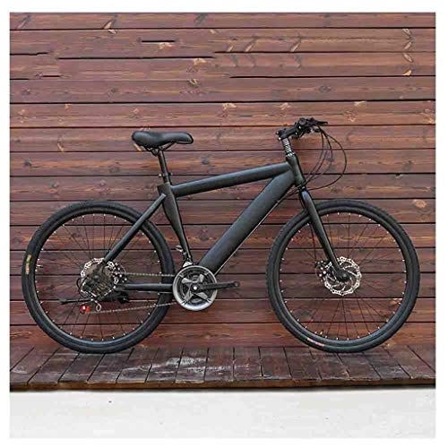 Mountain Bike : Road Bikes Bicycles Mountain Bike adult Men's MTB Road Bicycle For Womens 24 Inch Wheels Adjustable Double Disc Brake Off-road Bike (Color : Black, Size : 30 Speed)