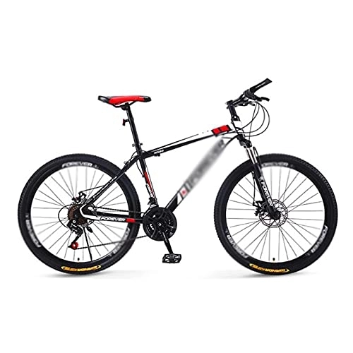 Mountain Bike : SABUNU 21 Speed Mountain Bike 26 Inches 3-Spoke Wheels MTB Front Suspension Bicycle For A Path, Trail & Mountains(Size:21 Speed, Color:Ed)