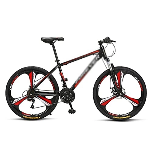 Mountain Bike : SABUNU 26 Inches Mountain Bike 24 / 27-Speeds With Dual Disc Brakes Carbon Steel Frame With Shock-absorbing Front Fork Suitable For Men And Women Cycling Enthusiasts(Size:27 Speed, Color:Ed)