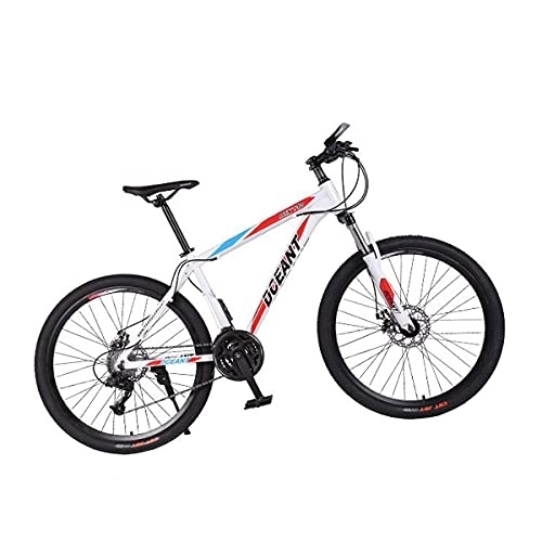 Mountain Bike : SABUNU Mens Mountain Bike High Carbon Steel Frame 21 Speed Daul Disc Brakes With Front Suspension Forks For Boys Girls Men And Wome