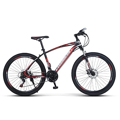Mountain Bike : SABUNU Mountain Bike 26 Inch Wheels 21 / 24 / 27 Speed High-carbon Steel Frame Front Suspension MTB For Adults Mens Womens(Size:21 Speed, Color:Ed)