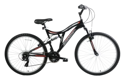 Mountain Bike : Salcano Hector 24" Wheel Dual Full Suspension Mountain Bike Kids Bike 14" Frame Age 8+ Black
