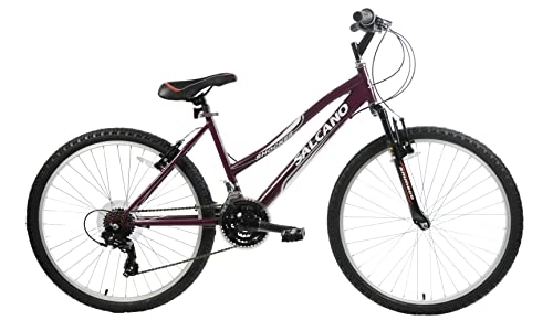 Mountain Bike : Salcano Shocker Womens Ladies Mountain Bike 26" Wheel Hardtail Front Suspension Purple