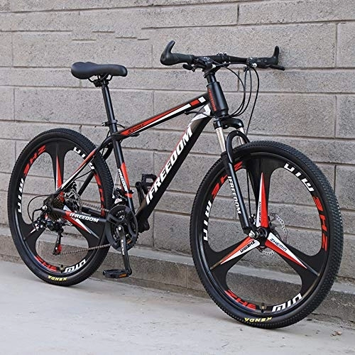 Mountain Bike : SANJIANG Mountain Bike, 21 / 24 / 27 / 30 Speed Double Disc Brake City Bikes 24 / 26 Inches All-Terrain Adaptation Hard Tail Front Shock Absorber Suspension, A-26in-24speed