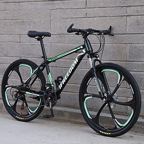 Mountain Bike : SANJIANG Mountain Bike, 21 / 24 / 27 / 30 Speed Double Disc Brake City Bikes 24 / 26 Inches All-Terrain Adaptation Hard Tail Front Shock Absorber Suspension, B-26in-24speed