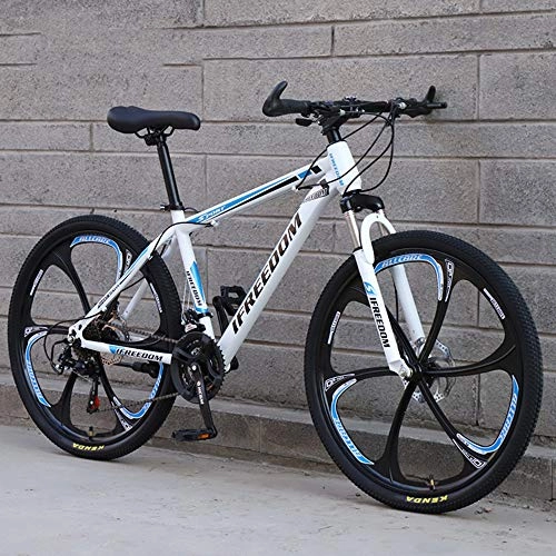 Mountain Bike : SANJIANG Mountain Bike, 21 / 24 / 27 / 30 Speed Double Disc Brake City Bikes 24 / 26 Inches All-Terrain Adaptation Hard Tail Front Shock Absorber Suspension, D-26in-27speed