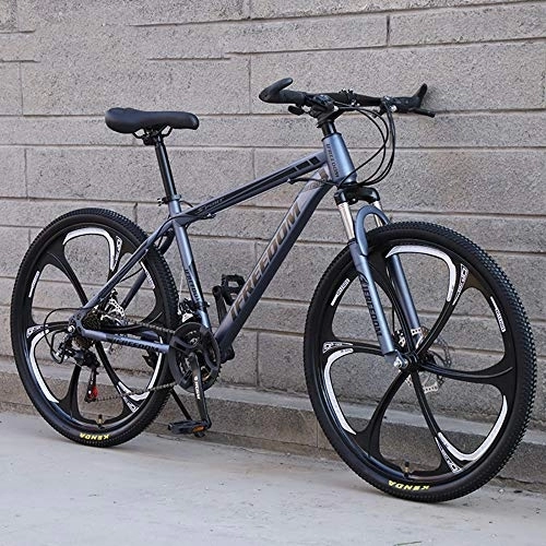 Mountain Bike : SANJIANG Mountain Bike, 21 / 24 / 27 / 30 Speed Double Disc Brake City Bikes 24 / 26 Inches All-Terrain Adaptation Hard Tail Front Shock Absorber Suspension, E-26in-27speed