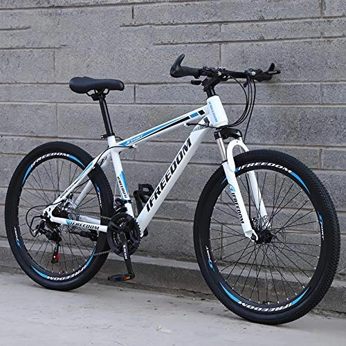 Mountain Bike : SANJIANG Mountain Bike, 26 / 27.5 / 29in Wheels Disc Brakes 21 / 24 / 27 / 30 Speed Mens Bicycle Front Suspension MTB, A-26in-24speed