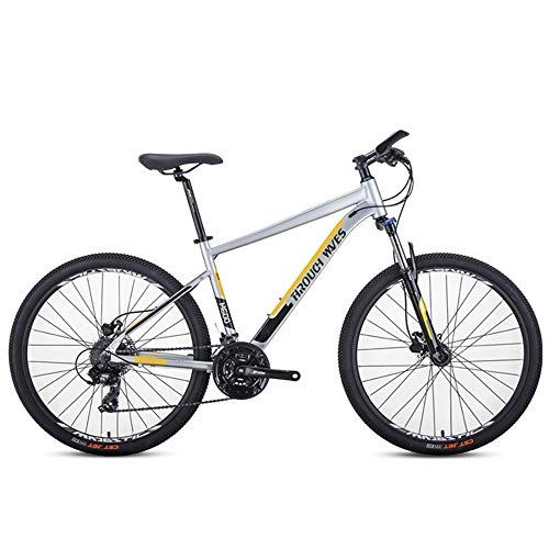 Mountain Bike : SANJIANG Mountain Bike Hardtail With 26 Inch Wheels, Lightweight Aluminum Frame MTB Bicycle With Dual Disc Brakes, Adult Bike For Men, C
