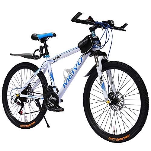Mountain Bike : SANJIANG Mountain Bike, Hardtail With 26 Inch Wheels, Lightweight Aluminum Frame MTB Bicycle With Dual Disc Brakes, Adult Bike For Men, G-21speed