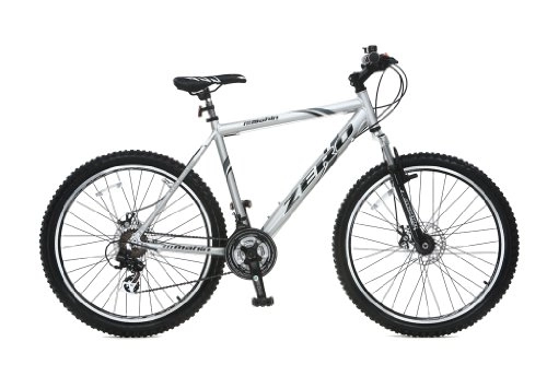 Mountain Bike : Schee Zero Mens Bike - Grey, 17 Inch