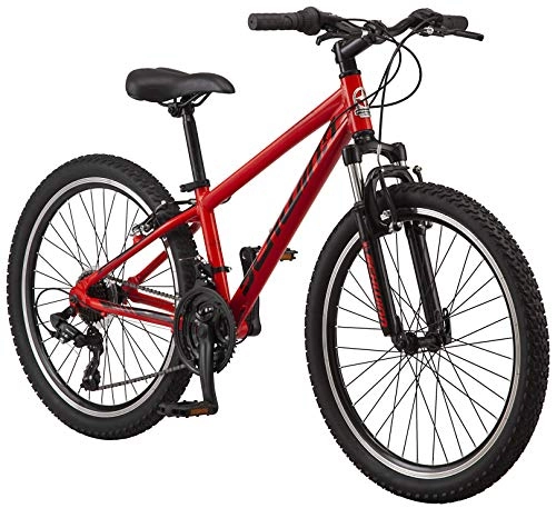 Mountain Bike : Schwinn High Timber AL Youth / Adult Mountain Bike, Aluminum Frame, 24-Inch Wheels, 21-Speed, Red