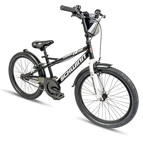 Mountain Bike : Schwinn Koen Toddler and Kids Bicycle, 20-inch Tyres, Adjustable Seat, Stabilisers Not Included, Black