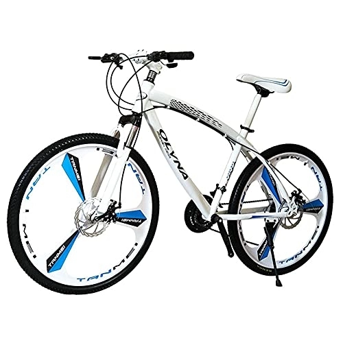 Mountain Bike : SHANJ 26-Inch Adult Mountain Bike, 21-30 Speed, Offroad Bikes for Men and Women, Outdoor Road Bicycles, Disc Brakes, Suspension Forks, Multi-Color Options