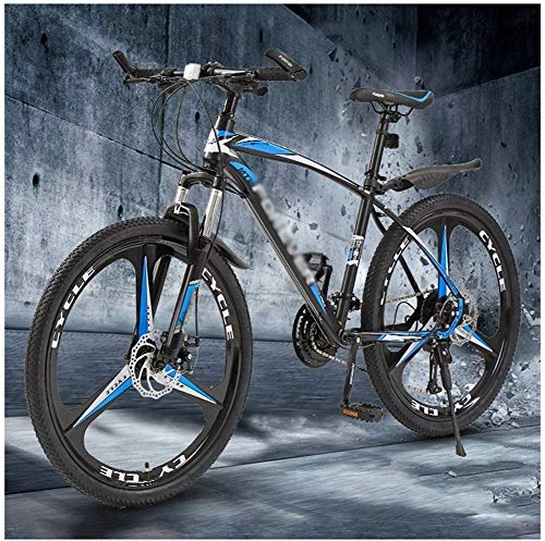 Mountain Bike : Shirrwoy Mountain Bike 26 Inch, 24 Inch Men's Mountain Bikes High-carbon Steel Hardtail Mountain Bicycle, 21 / 24 / 27 / 30 speed Front Suspension Adjustable Seat Spoke Portable Bicycle Adult, 26 Inch, 24.