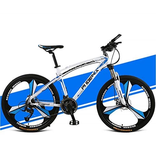 Mountain Bike : SHJR Adult Mountain Bike, Lightweight aluminum alloy Frame, Front And Rear Disc Brakes Offroad Bicycle, Magnesium Alloy Integrated Wheels, C, 24 speed