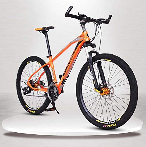 Mountain Bike : SHJR Adult Mountain Bike, Lightweight aluminum alloy Frame Offroad Bikes, Front And Rear Disc Brakes Mountain Bicycle, 27.5Inch Wheels, B, 27 speed