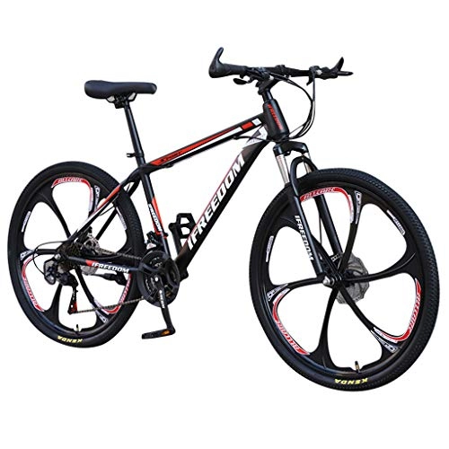Mountain Bike : SHOBDW 26 Inch 21-Speed Mountain Bike Bicycle Adult Student Bikes Outdoors Sport Cycling Road Bikes Exercise Bikes Hardtail Bikes Gifts(#3 Red, 26 Inch)