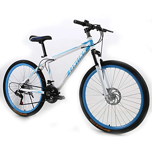 Mountain Bike : SIER Aluminum alloy 26 inch mountain bike disc brake v brake off-road adult speed mountain men and women bicycle, White