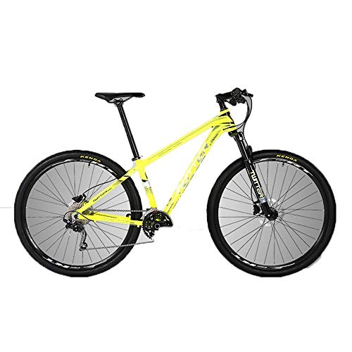 Mountain Bike : SIER Aluminum alloy mountain bike 29 inch large wheel diameter 30 speed double disc brakes climbing mountain bike, Yellow