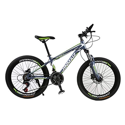 Mountain Bike : SIER Mountain bike oil brake speed bicycle aluminum alloy 30 speed men and women 24 inch / 26 inch mountain bike, Green, 26