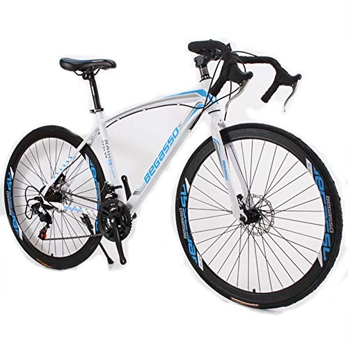 Mountain Bike : SIER Mountain bike variable speed bicycle adult male and female students bent bicycles 21 accelerated mountain bike, White