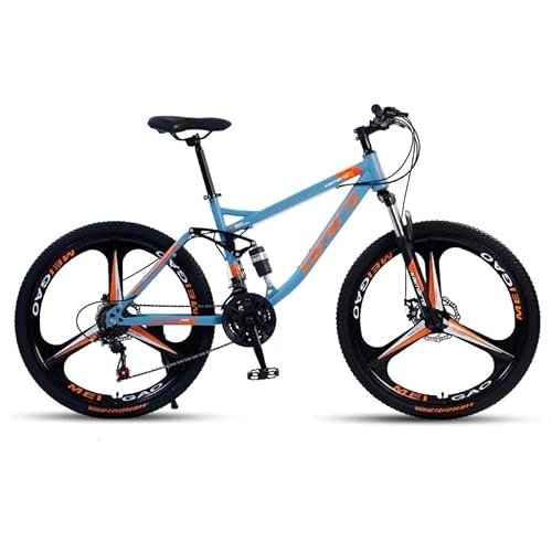 Mountain Bike : SKIHOT Mountain Bike, 26-Inch Wheels, 24 Speed bike MTB with Disc Brakes, Full Suspension For Men And Women Over The Age Of 16, 24"-3 / Spokes