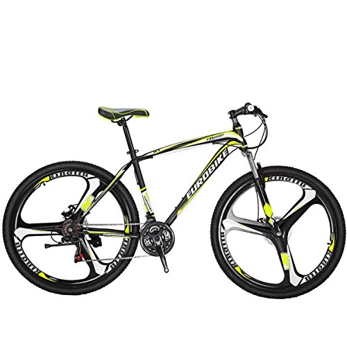Mountain Bike : SL Mountain Bike X1 21 Speed bike 27.5 inch 3 spoke bike Dual Suspension Bicycle mountain bike 27.5 (Yellow)