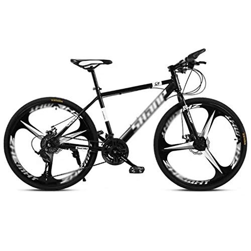 Mountain Bike : SOAR Adult Mountain Bike Mountain Bike Road Bicycle Men's MTB 21 Speed 24 / 26 Inch Wheels For Adult Womens (Color : Black, Size : 24in)