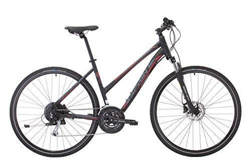 Mountain Bike : Sprint SINTERO PLUS Women's City Bike 28" Wheels 17'' Frame (Black Matt)