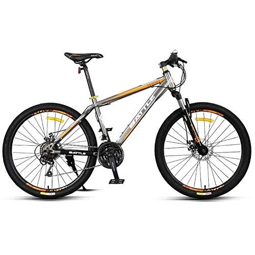 Mountain Bike : Stylish 24 Speed Mountain Bike 26 Inch Wheel Lightweight Carbon Steel Frame Disc Brake Unisex's, #B