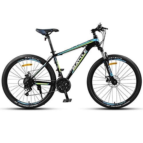 Mountain Bike : Stylish 27 Speed Shiftable (High Version), Mountain Bike, 26 Inch, Front Suspension Lightweight Aluminum Alloy Frame, #B