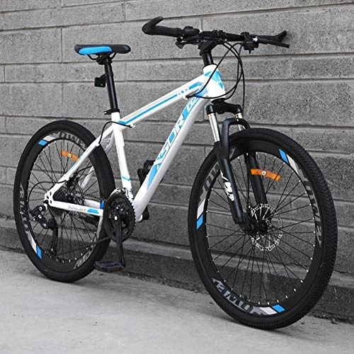 Mountain Bike : Stylish Mountain Bike, Carbon Steel Frame Disc Brake 27-Speed Shiftable Bicycle Adult Outdoor Cross Country Bicycle, #C, 24inch
