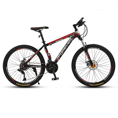 Mountain Bike : SXXYTCWL Adult Mountain Bike, 26-Inch Mountain Trail Bike, High Carbon Steel Bicycles, Spoke Wheels, 21 Speeds Drivetrain, for Men And Women jianyou