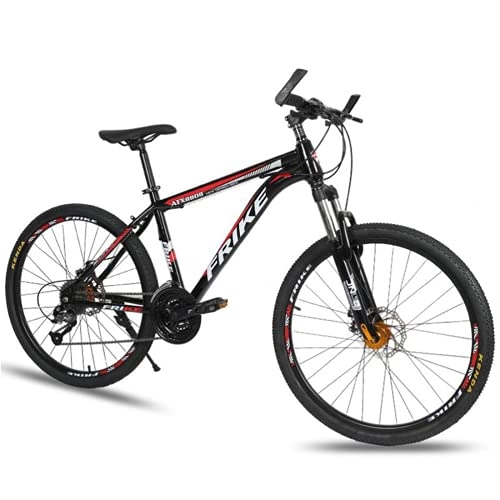 Mountain Bike : T-Day Mountain Bike 26 Inch Mountain Bike Bicycle For Men And Women Aluminum Alloy Frame With Dual Disc Brakes Suitable For Men And Women Cycling Enthusiasts(Size:24 Speed, Color:Red)