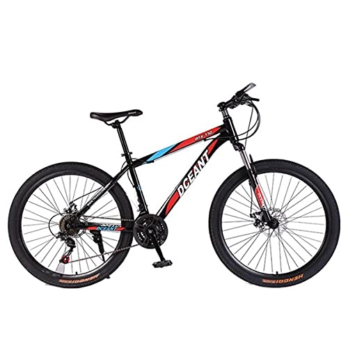 Mountain Bike : T-Day Mountain Bike Front Suspension Mountain Bike 26" Wheel 21 Speed With Daul Disc Brakes Suitable For Men And Women Cycling Enthusiasts(Color:Red)