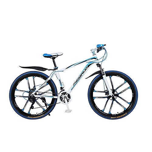 Mountain Bike : TATANE Aluminum Alloy Mountain Bike, Disc Brake Adult 26 Inch Suspension, Soft Tail Frame 21 / 24 / 27 Speed Outdoor Couple Student Bicycle, B, 26 inch 27 speed